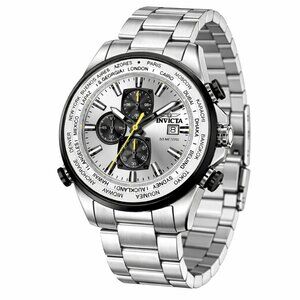 Invicta Aviator Interceptor Men's Watch - 50mm, Steel (50501) in Hard Case